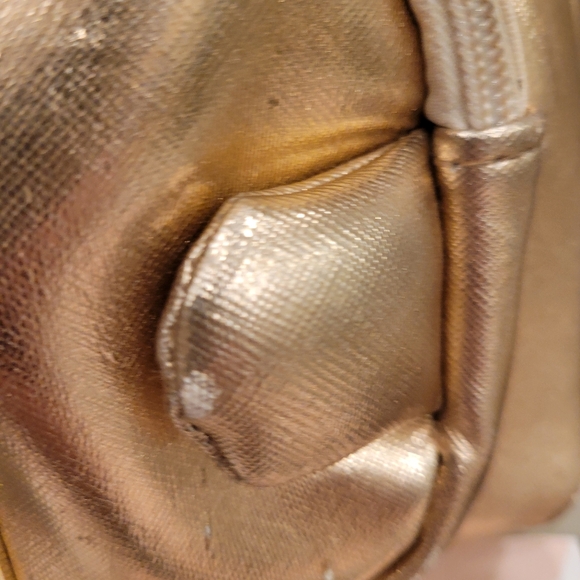 Luv Betsey Johnson Kitty Rose Gold Backpack with Cat Jewel Face - Picture 7 of 11